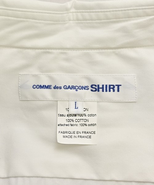 COMME des GARCONS SHIRT（コムデギャルソンシャツ）カジュアルシャツ 白 サイズ:L メンズ/2200601957019