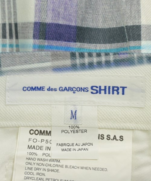 COMME des GARCONS SHIRT（コムデギャルソンシャツ）クロップドパンツ 白 サイズ:M メンズ/2200601547241