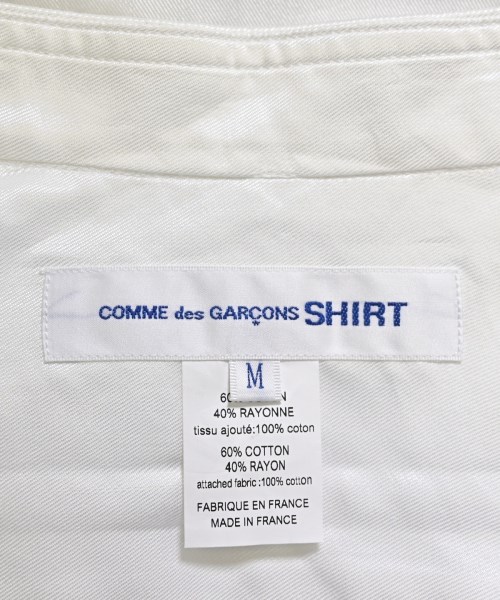 COMME des GARCONS SHIRT（コムデギャルソンシャツ）カジュアルシャツ 白 サイズ:M メンズ/2200602814120