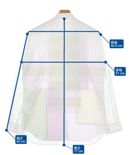 COMME des GARCONS SHIRT（コムデギャルソンシャツ）カジュアルシャツ 白 サイズ:S メンズ/2200604155061