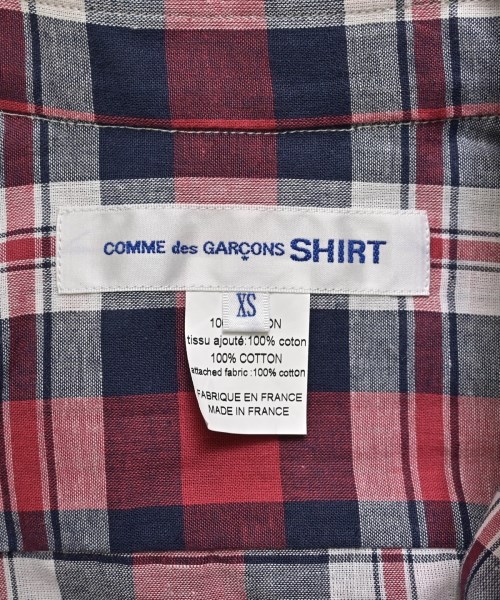 COMME des GARCONS SHIRT（コムデギャルソンシャツ）カジュアルシャツ 赤 サイズ:XS メンズ/2200607762044