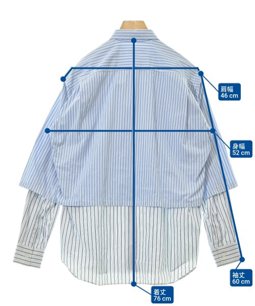 COMME des GARCONS SHIRT（コムデギャルソンシャツ）カジュアルシャツ 青 サイズ:S メンズ/2200608451237