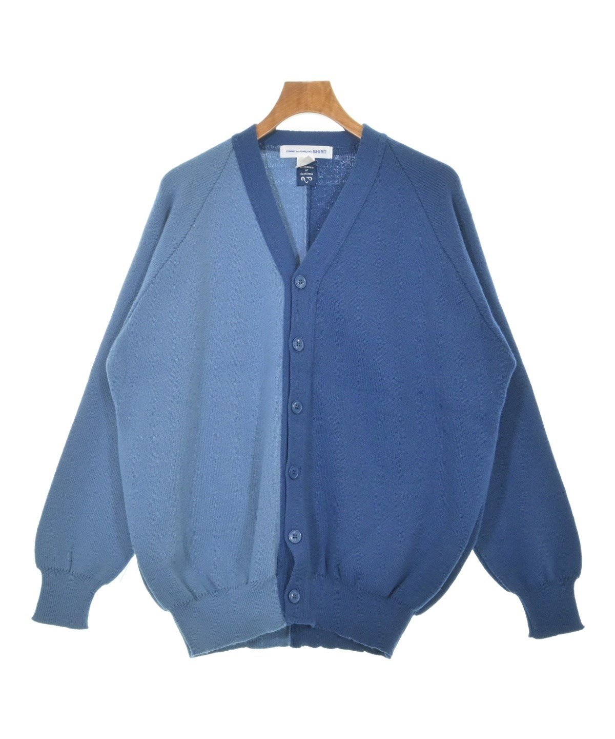 ロ*ウ様 COMME des GARÇONS SHIRT カーディガン COMME des GARCONS SHIRT（コムデギャルソンシャツ）カーディガン 青