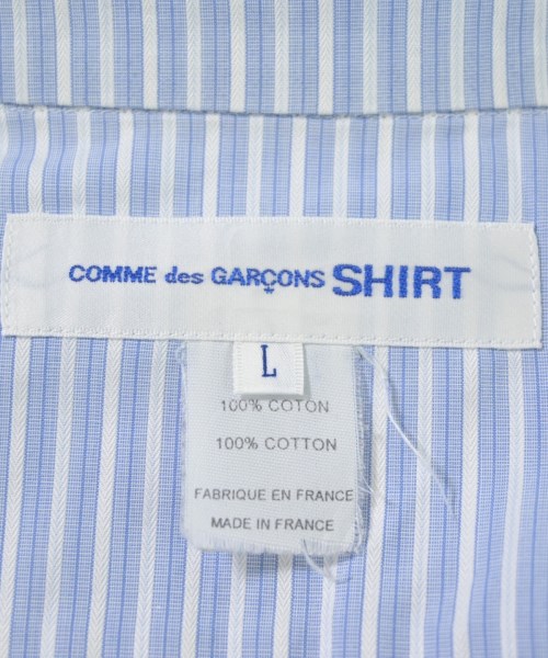 COMME des GARCONS SHIRT（コムデギャルソンシャツ）カジュアルシャツ 青 サイズ:L メンズ/2200673122070