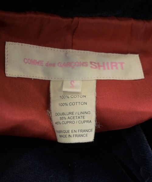 COMME des GARCONS SHIRT（コムデギャルソンシャツ）ステンカラーコート 紺 サイズ:S レディース/2200673309013