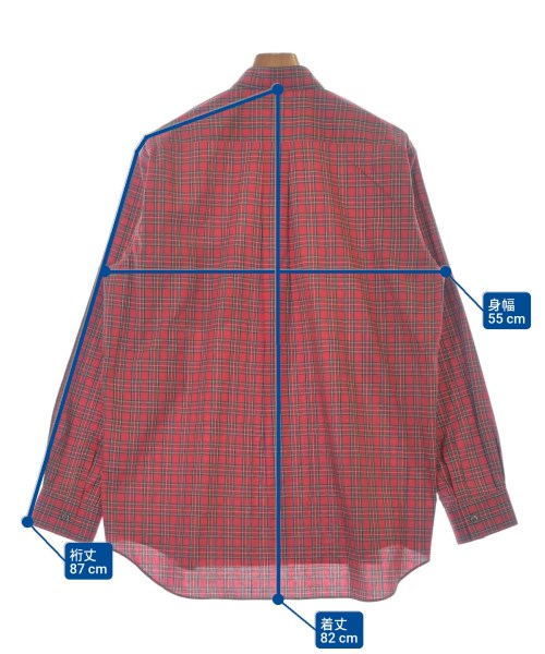 COMME des GARCONS SHIRT（コムデギャルソンシャツ）カジュアルシャツ 赤 サイズ:M メンズ/2200674254015