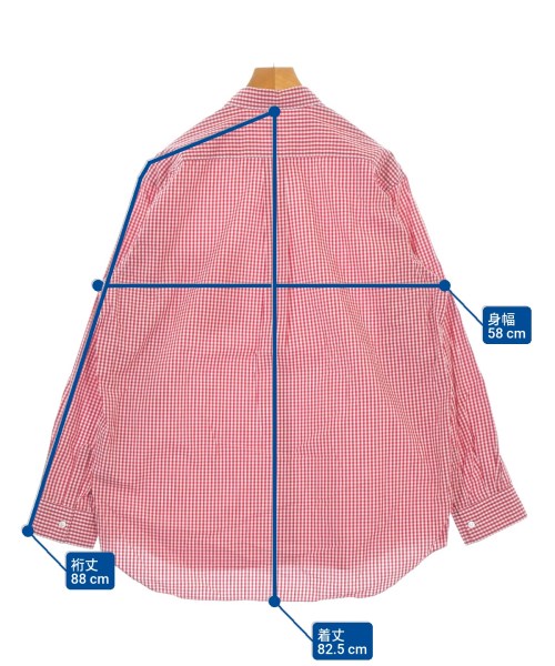 COMME des GARCONS SHIRT（コムデギャルソンシャツ）カジュアルシャツ 赤 サイズ:L メンズ/2200676046045