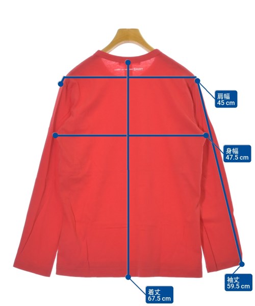 COMME des GARCONS SHIRT（コムデギャルソンシャツ）Tシャツ・カットソー 赤 サイズ:L メンズ/2200676804294