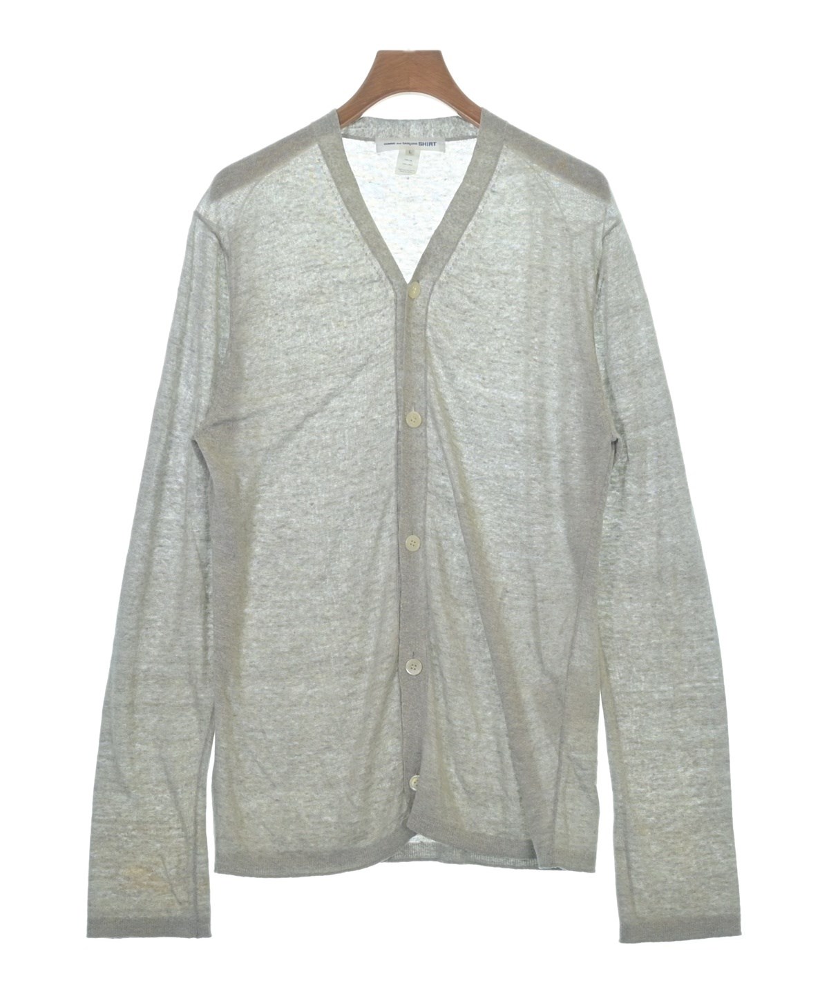 専用　COMME des GARÇONS SHIRT グレー カーディガン M COMME des GARCONS SHIRT（コムデギャルソンシャツ）カーディガン