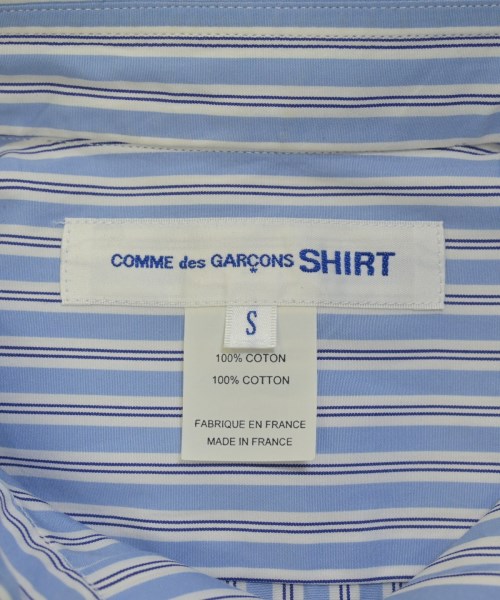 COMME des GARCONS SHIRT（コムデギャルソンシャツ）カジュアルシャツ 青 サイズ:S メンズ/2200677460192