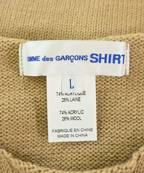 COMME des GARCONS SHIRT（コムデギャルソンシャツ）ニット・セーター ベージュ サイズ:L メンズ/2200678396117