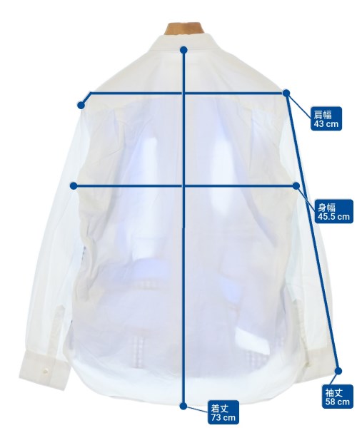 COMME des GARCONS SHIRT（コムデギャルソンシャツ）カジュアルシャツ 白 サイズ:XS メンズ/2200678930083