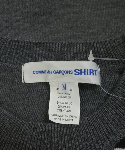 COMME des GARCONS SHIRT（コムデギャルソンシャツ）ニット・セーター グレー サイズ:M メンズ/2200679332039