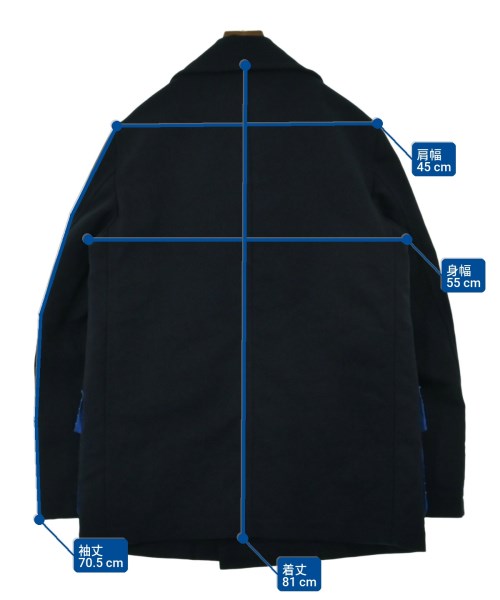COMME des GARCONS SHIRT（コムデギャルソンシャツ）ピーコート 紺 サイズ:L メンズ/2200680419019