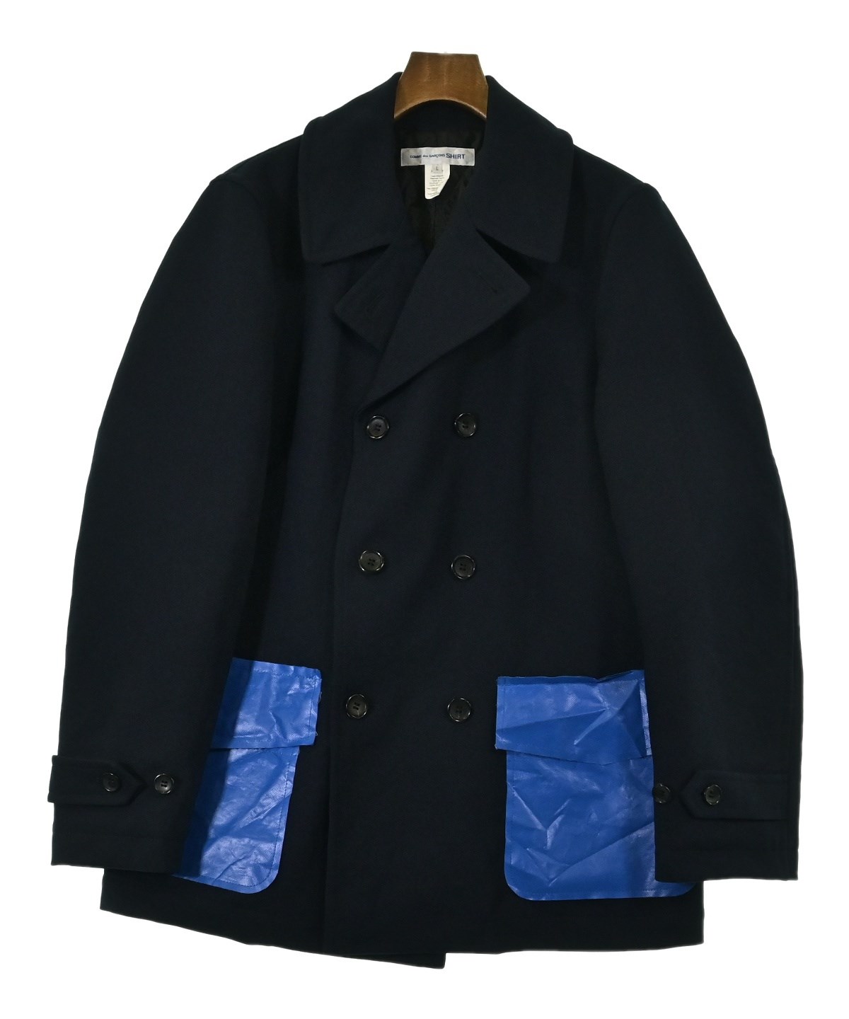 COMME des GARCONS SHIRT（コムデギャルソンシャツ）ピーコート 紺