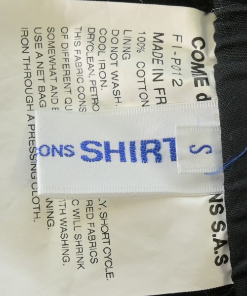 COMME des GARCONS SHIRT（コムデギャルソンシャツ）その他 黒 サイズ:S メンズ/2200674710115