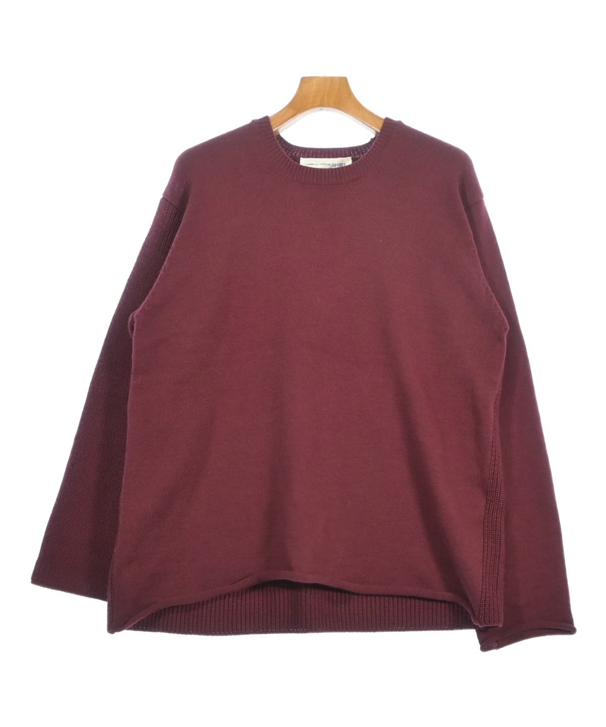 【良品】★コムデギャルソン ★メンズセーター カシミヤ100%　茶色　Sサイズ COMME des GARCONS SHIRT（コムデギャルソンシャツ）ニット・セーター