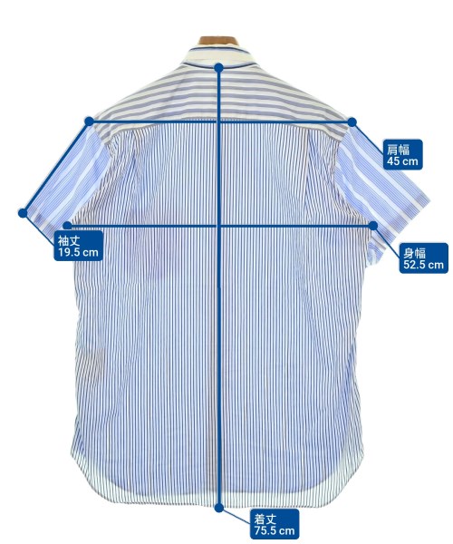 COMME des GARCONS SHIRT（コムデギャルソンシャツ）カジュアルシャツ 青 サイズ:S メンズ/2200680817013