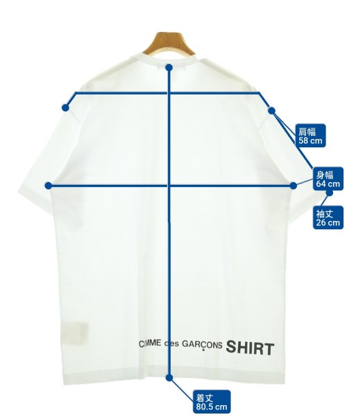 COMME des GARCONS SHIRT（コムデギャルソンシャツ）Tシャツ・カットソー 白 サイズ:M メンズ/2200681208018