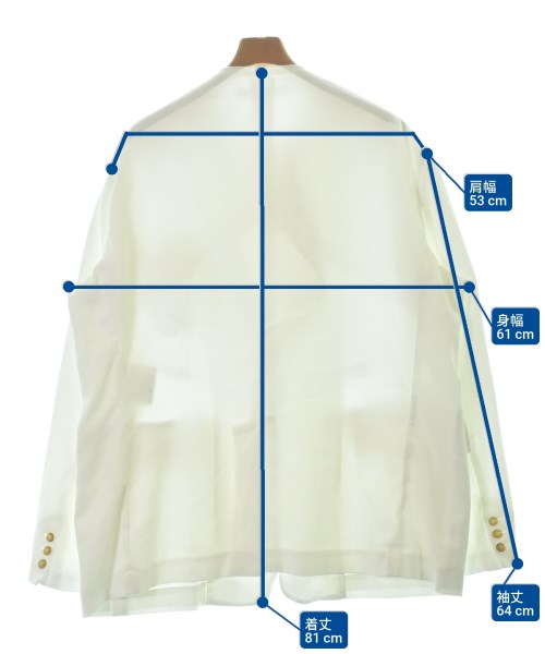 COMME des GARCONS SHIRT（コムデギャルソンシャツ）ジャケット 白 サイズ:XS メンズ/2200689151132