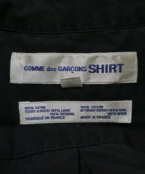 COMME des GARCONS SHIRT（コムデギャルソンシャツ）カジュアルシャツ 黒 サイズ:S メンズ/2200686967040