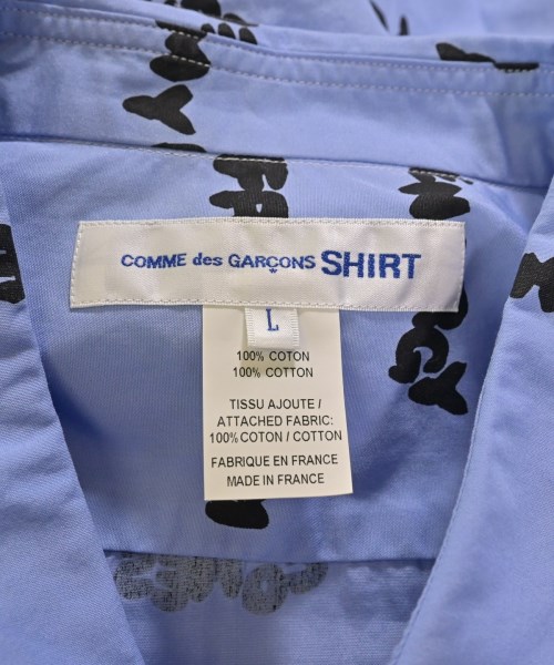 COMME des GARCONS SHIRT（コムデギャルソンシャツ）カジュアルシャツ 青 サイズ:L メンズ/2200695424046