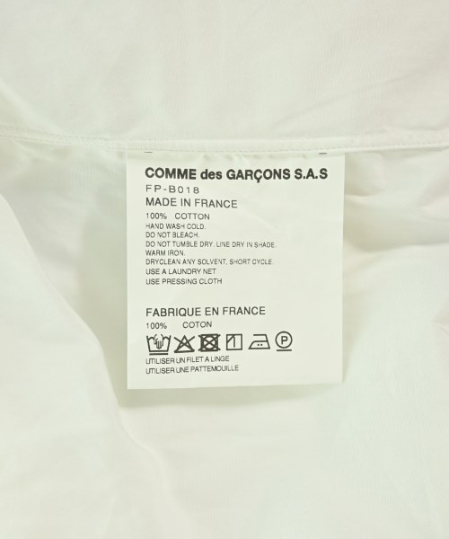 COMME des GARCONS SHIRT（コムデギャルソンシャツ）カジュアルシャツ 白 サイズ:S メンズ/2200697535078