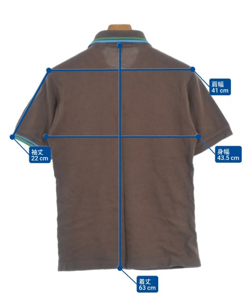 COMME des GARCONS SHIRT（コムデギャルソンシャツ）ポロシャツ 茶 サイズ:XS メンズ/2200697564030