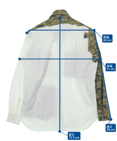 COMME des GARCONS SHIRT（コムデギャルソンシャツ）カジュアルシャツ 白 サイズ:XS メンズ/2200692259054