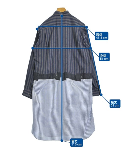 COMME des GARCONS SHIRT（コムデギャルソンシャツ）カジュアルシャツ 紺 サイズ:S メンズ/2200699987073