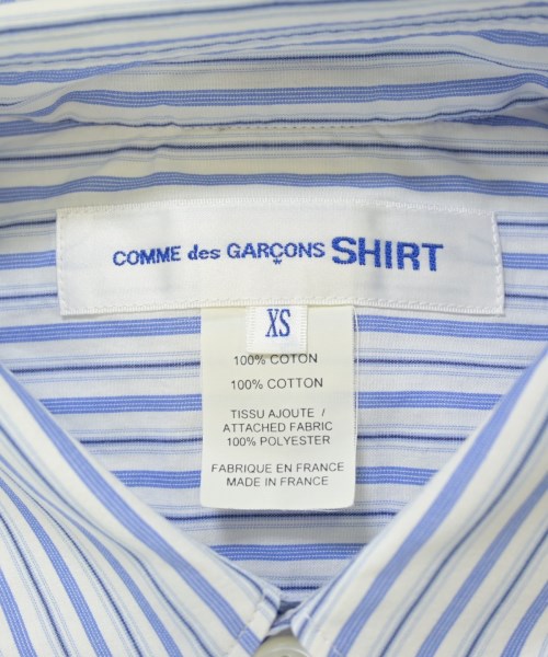 COMME des GARCONS SHIRT（コムデギャルソンシャツ）カジュアルシャツ 青 サイズ:XS メンズ/2200697133526