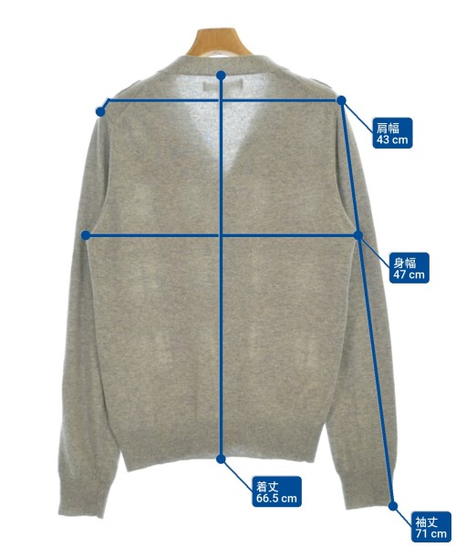 COMME des GARCONS SHIRT（コムデギャルソンシャツ）カーディガン グレー サイズ:M メンズ/2200700532025