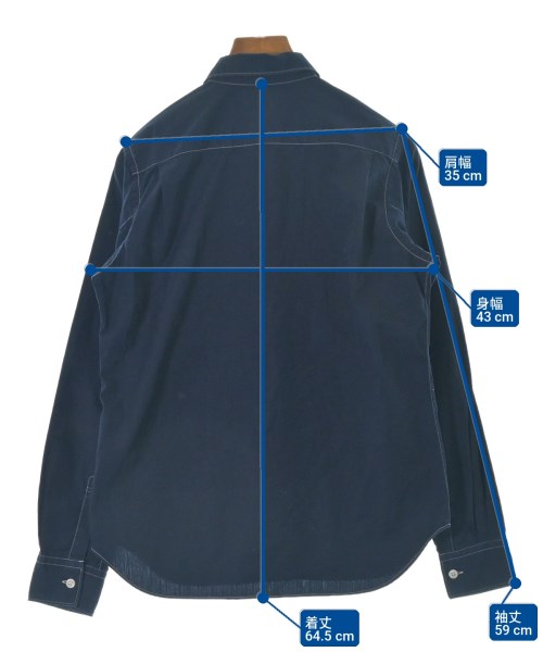 COMME des GARCONS SHIRT（コムデギャルソンシャツ）カジュアルシャツ 紺 サイズ:S レディース/2200698135031