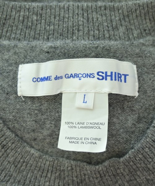 COMME des GARCONS SHIRT（コムデギャルソンシャツ）ニット・セーター グレー サイズ:L メンズ/2200701535148