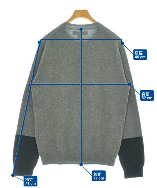 COMME des GARCONS SHIRT（コムデギャルソンシャツ）ニット・セーター グレー サイズ:L メンズ/2200701535148