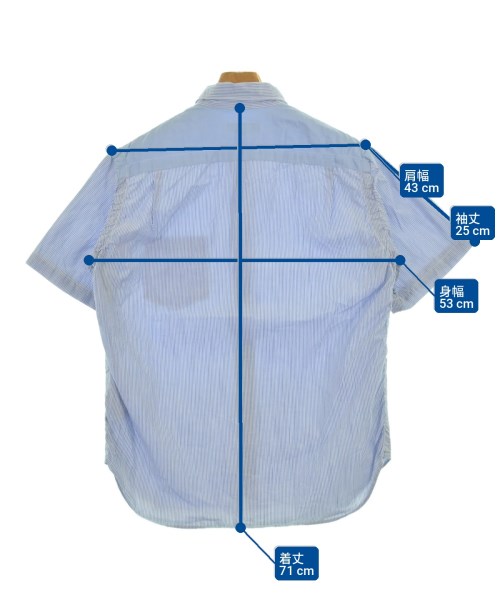 COMME des GARCONS SHIRT（コムデギャルソンシャツ）カジュアルシャツ 青 サイズ:S メンズ/2200697405074
