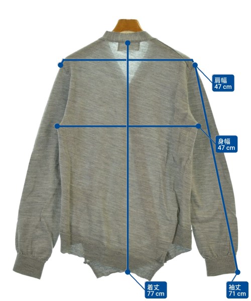 COMME des GARCONS SHIRT（コムデギャルソンシャツ）カーディガン グレー サイズ:M メンズ/2200656525041