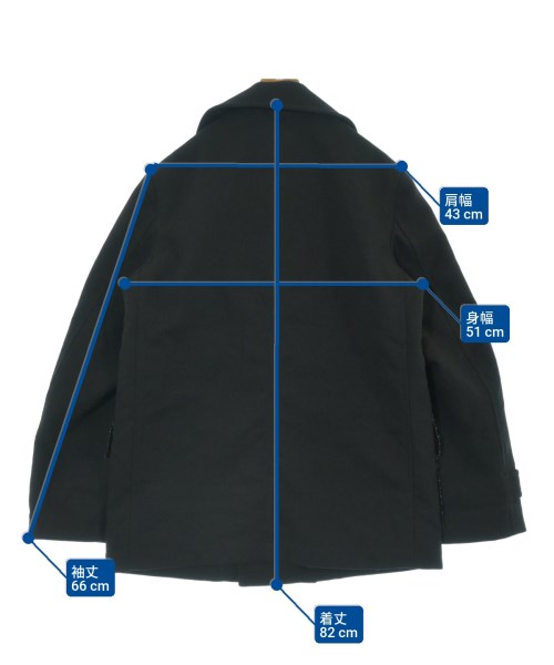 COMME des GARCONS SHIRT（コムデギャルソンシャツ）ピーコート 黒 サイズ:M メンズ/2200658611018