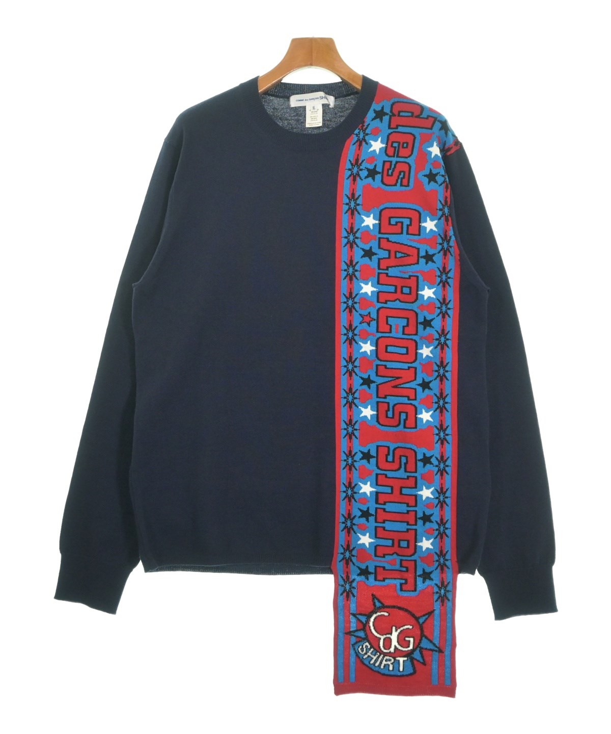 COMME des GARCONS SHIRT ニット ネイビー XL COMME des GARCONS SHIRT（コムデギャルソンシャツ）ニット・セーター
