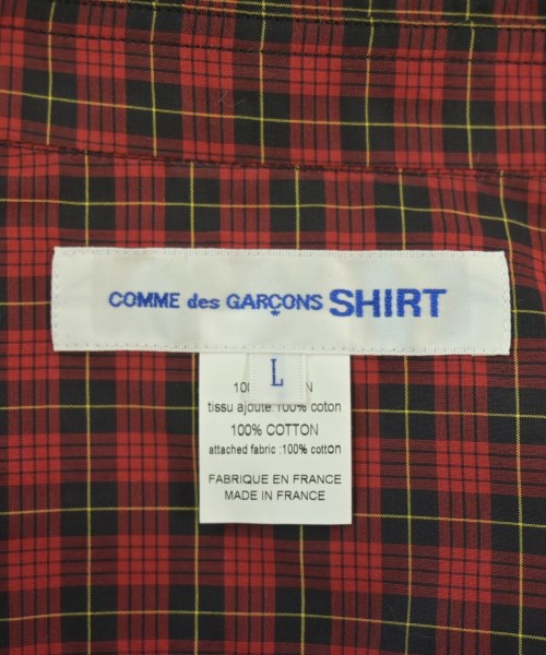 COMME des GARCONS SHIRT（コムデギャルソンシャツ）カジュアルシャツ 赤 サイズ:L メンズ/2200659374059