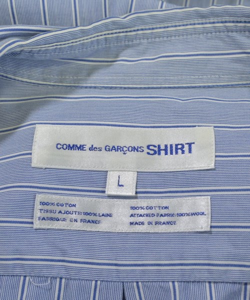 COMME des GARCONS SHIRT（コムデギャルソンシャツ）カジュアルシャツ 青 サイズ:L メンズ/2200652643138