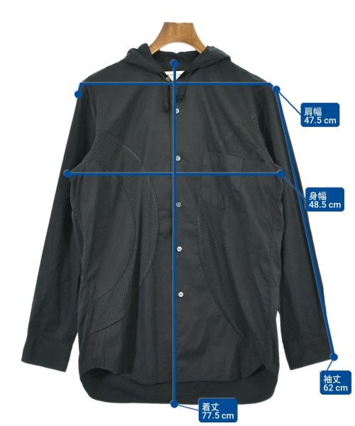 COMME des GARCONS SHIRT（コムデギャルソンシャツ）カジュアルシャツ 黒 サイズ:M メンズ/2200711024014