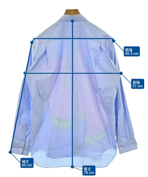 COMME des GARCONS SHIRT（コムデギャルソンシャツ）カジュアルシャツ 青 サイズ:S メンズ/2200711304017