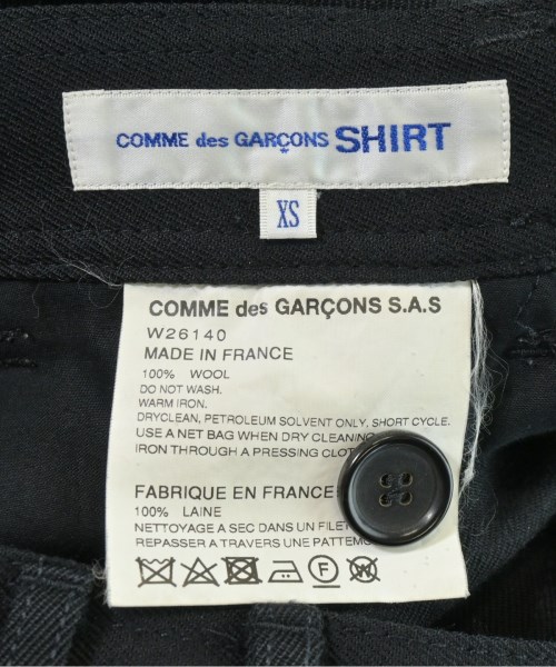 COMME des GARCONS SHIRT（コムデギャルソンシャツ）スラックス 黒 サイズ:XS メンズ/2200712914093