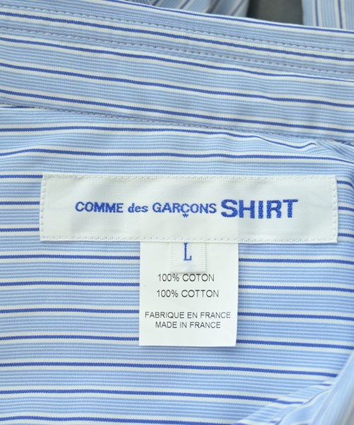 COMME des GARCONS SHIRT（コムデギャルソンシャツ）カジュアルシャツ 青 サイズ:L メンズ/2200713105018