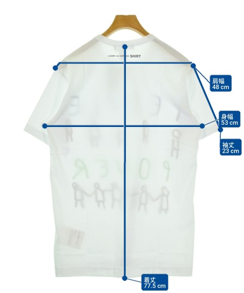COMME des GARCONS SHIRT（コムデギャルソンシャツ）Tシャツ・カットソー 白 サイズ:L メンズ/2200713435078