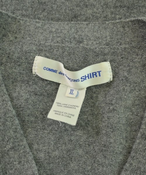 COMME des GARCONS SHIRT（コムデギャルソンシャツ）カーディガン グレー サイズ:XL メンズ/2200713568042