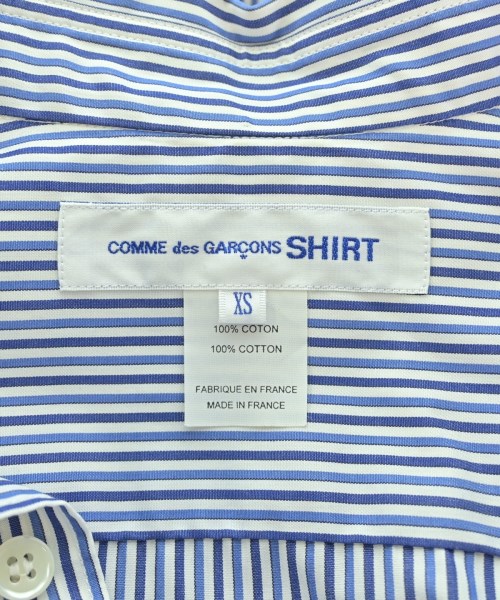 COMME des GARCONS SHIRT（コムデギャルソンシャツ）カジュアルシャツ 青 サイズ:XS メンズ/2200714323022