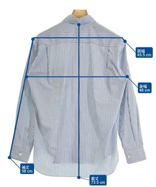COMME des GARCONS SHIRT（コムデギャルソンシャツ）カジュアルシャツ 青 サイズ:XS メンズ/2200714323022