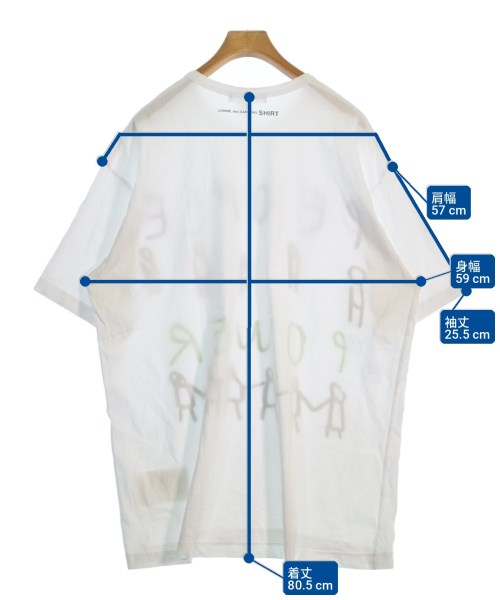 COMME des GARCONS SHIRT（コムデギャルソンシャツ）Tシャツ・カットソー 白 サイズ:XL メンズ/2200715258033